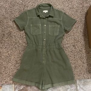 Like new denim green jump suit